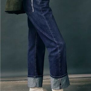 🆕 NWT Free People Limited produced Slade Slim Selvedge Jeans.Size 29 run small.